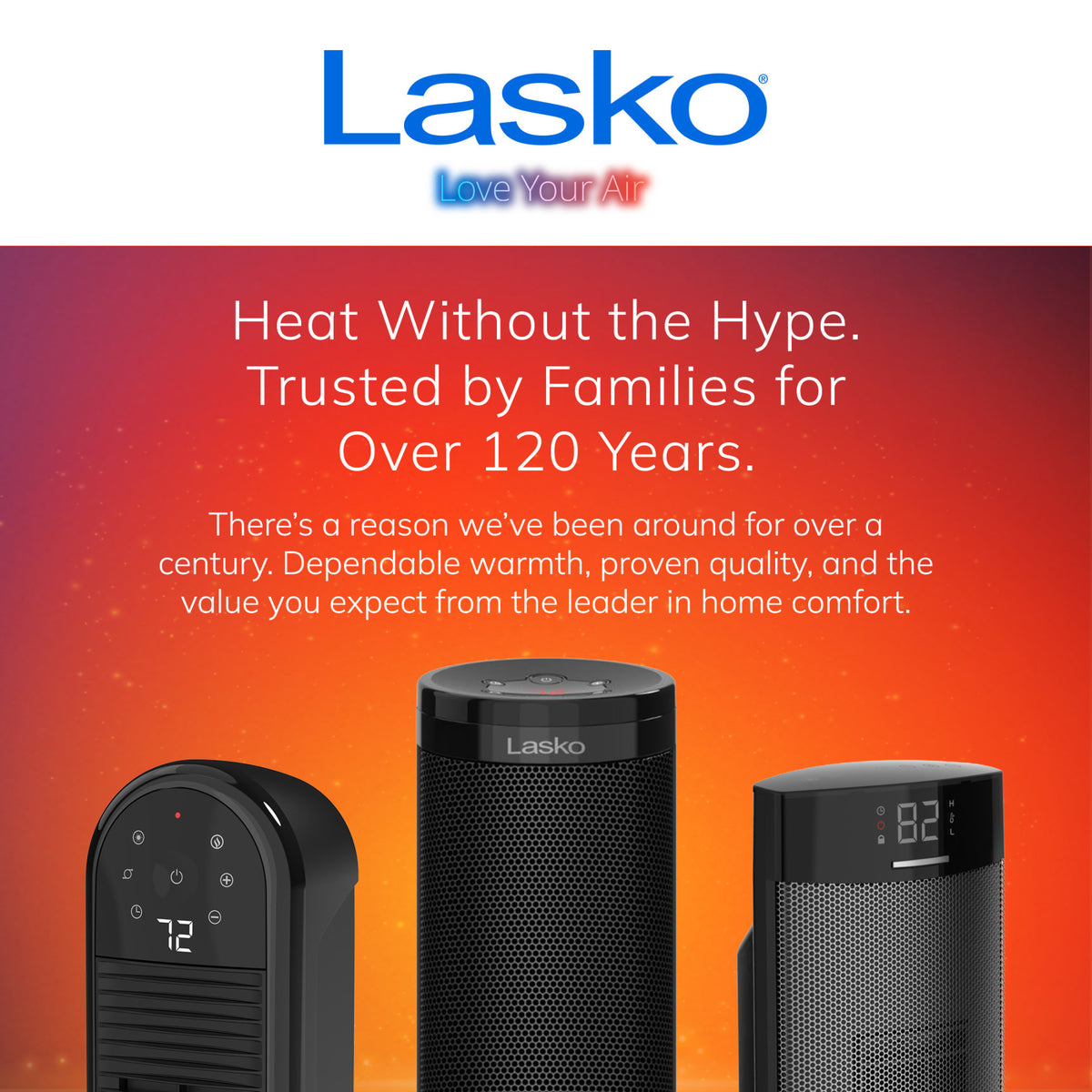 Lasko 30" Ceramic Tower Space Heater: Oscillating, 3 Heat Settings, Remote, Timer, Tip-Over Switch, Thermostat