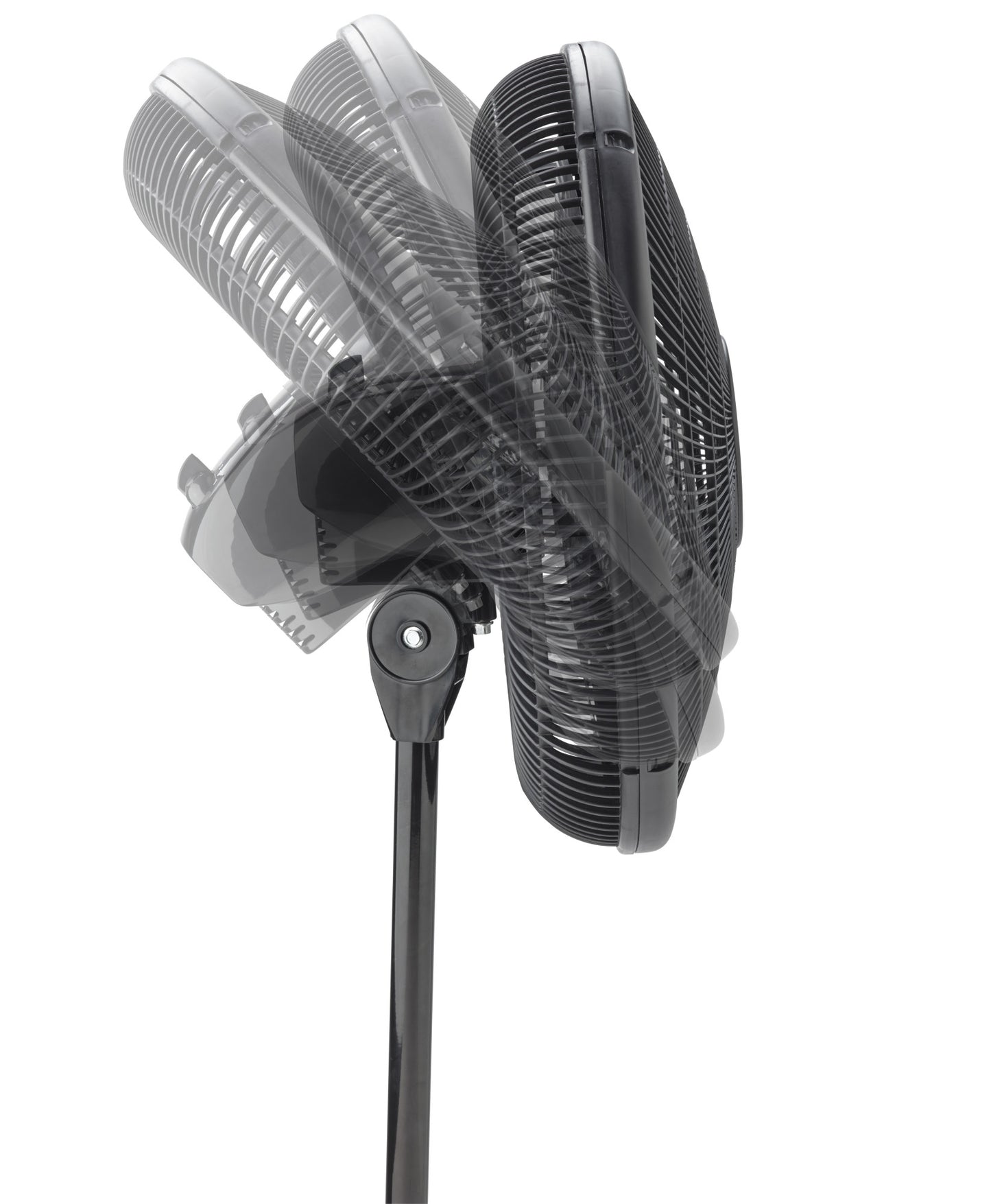 Lasko 16" Pedestal Fan: Oscillating, 3-Speed,  Adjustable Height, Black