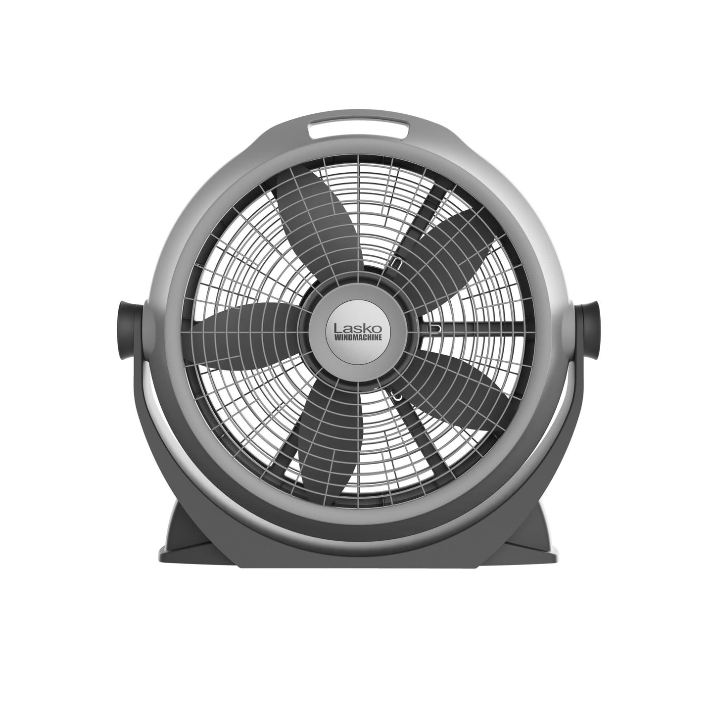 Lasko Wind Machine 20" Air Circulator Fan: 3-Speed, 360° Airflow, Gray