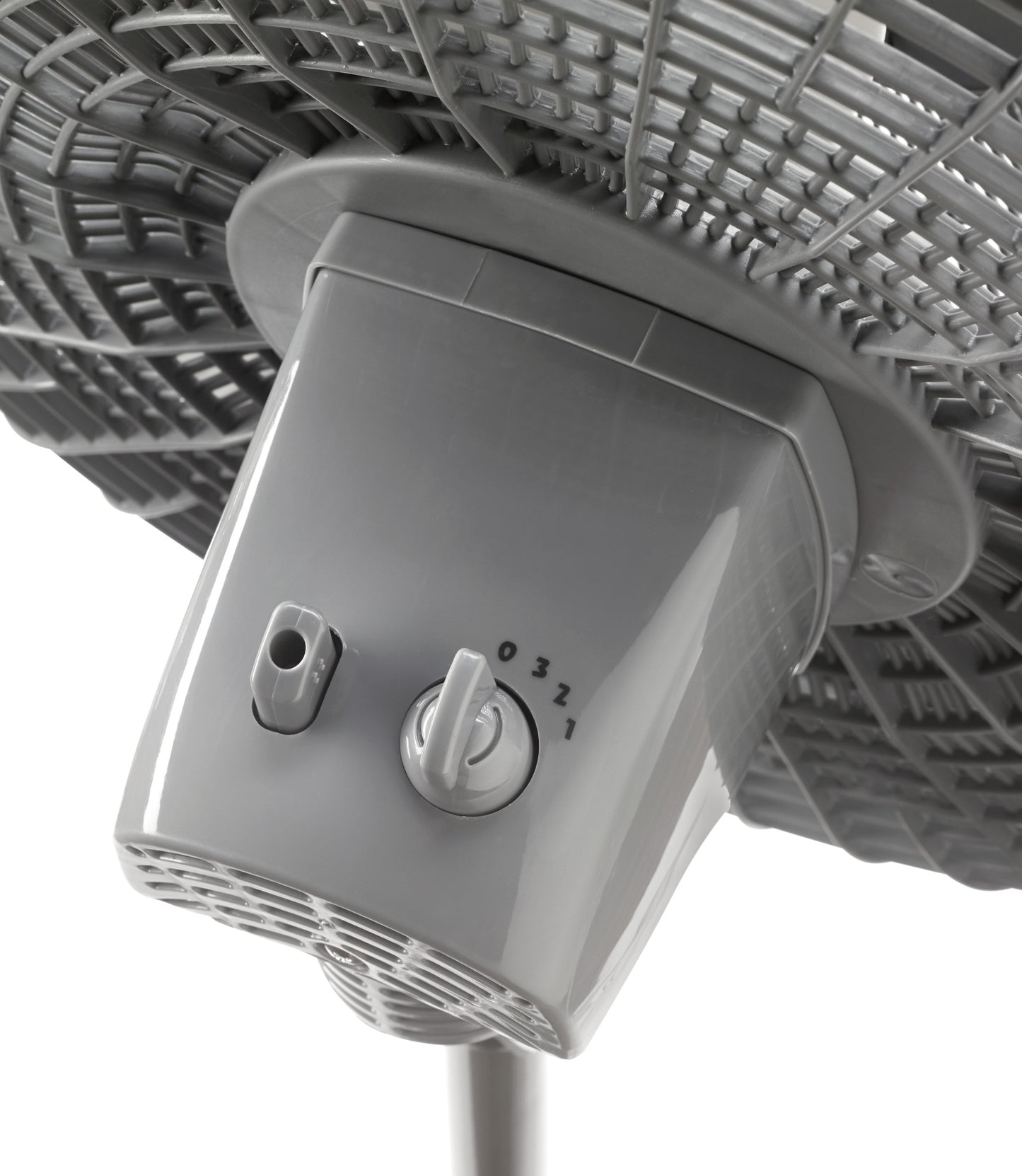 Lasko 16" Pedestal Fan: Oscillating, 3-Speed,  Adjustable Height, Gray