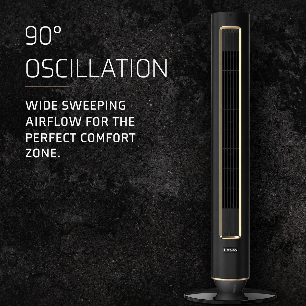 Lasko Pinnacle 40" DC Tower Fan: Oscillating, 12-Speed, Remote, Timer