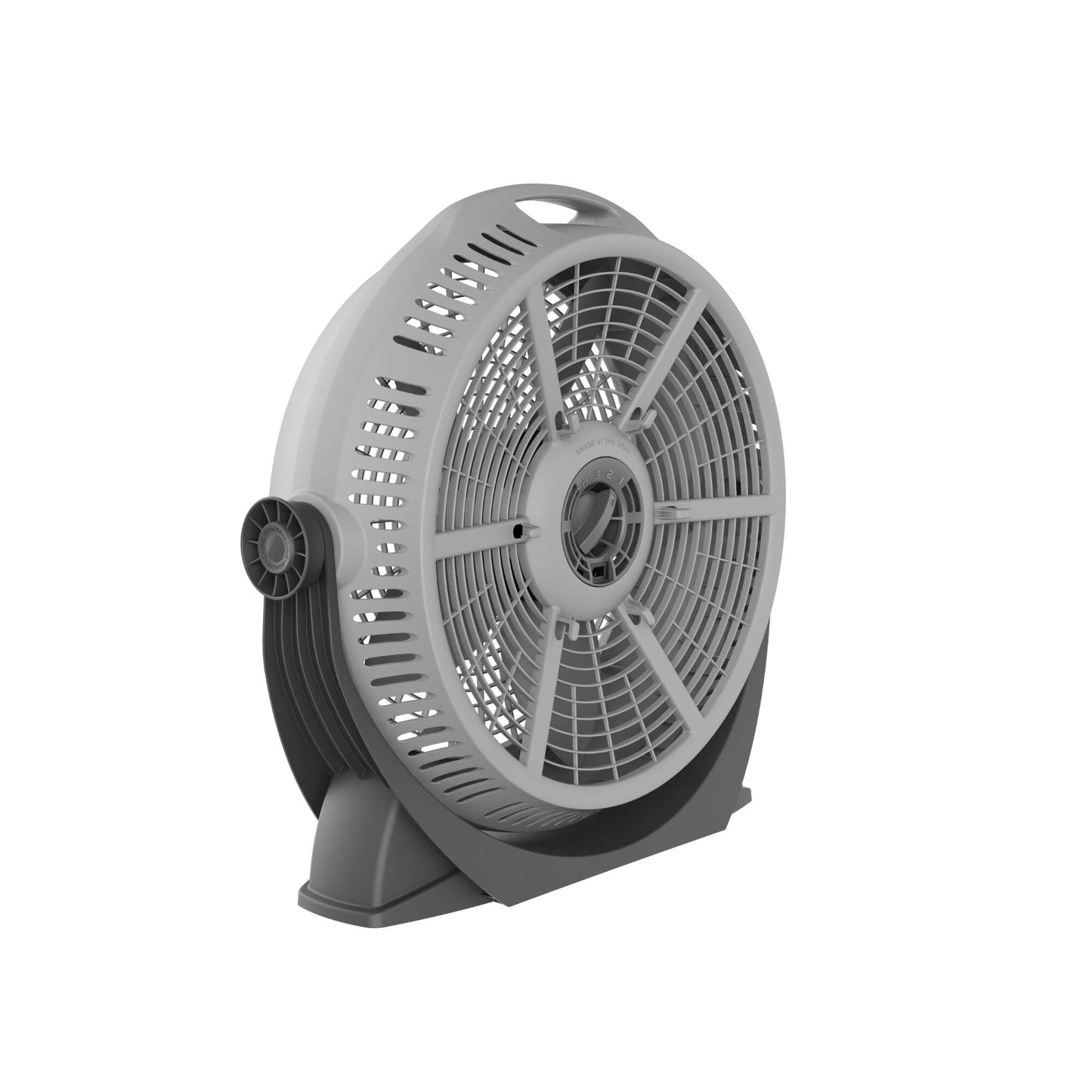 Lasko Wind Machine 20" Air Circulator Fan: 3-Speed, 360° Airflow, Gray