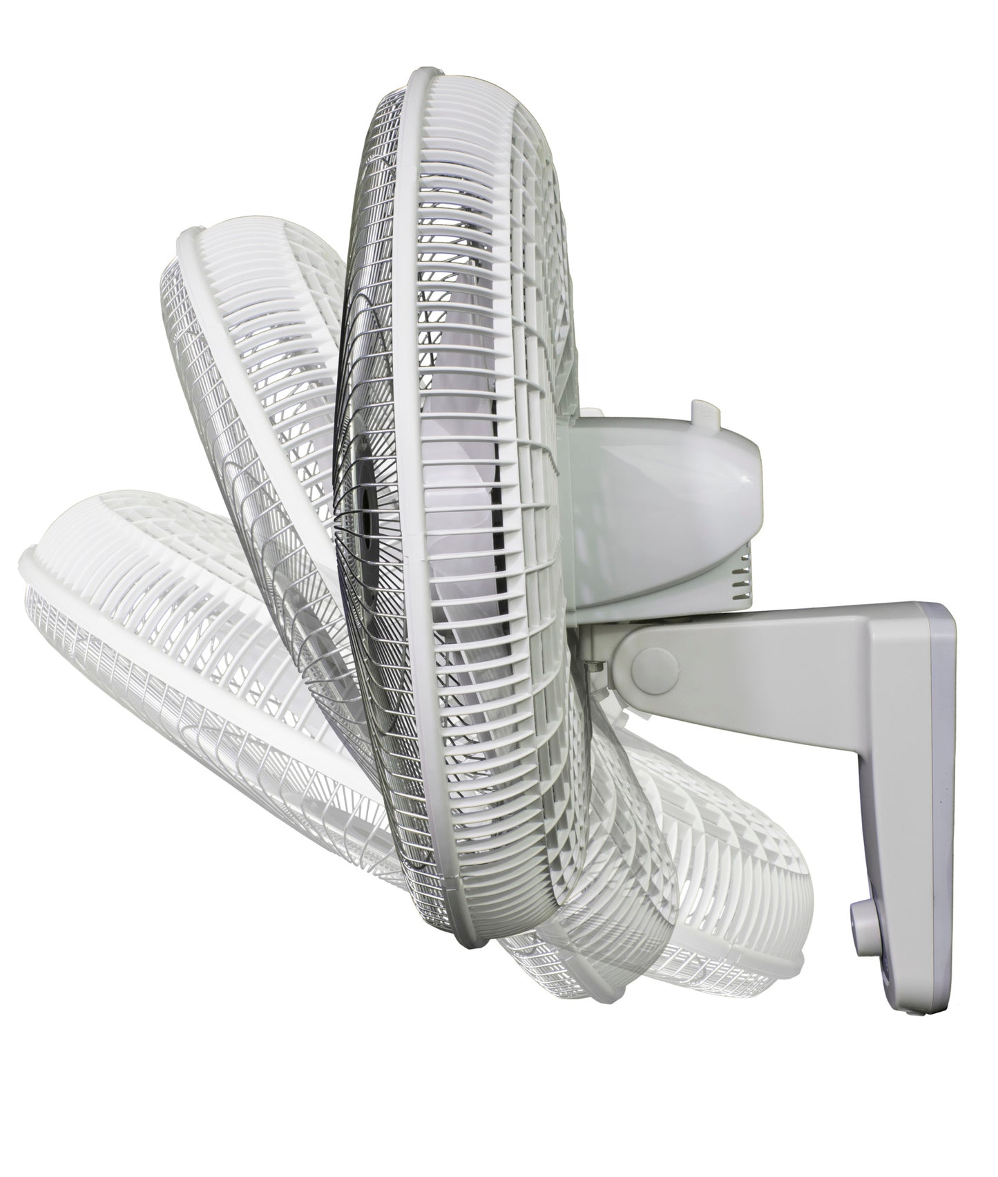 Air King 1/20 HP 18" Commercial Grade Wall Mount Fan: Oscillating, 3-Speed, Gray