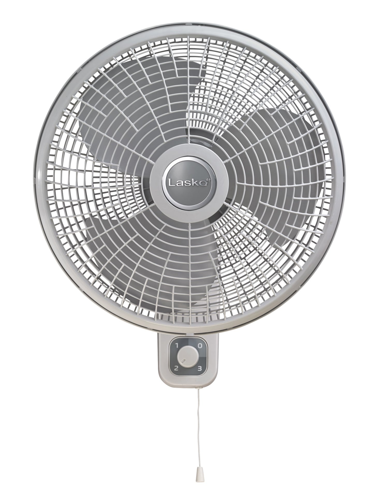 Lasko 16" Wall Mount Fan: Oscillating, 3-Speed, Tilting Head, White