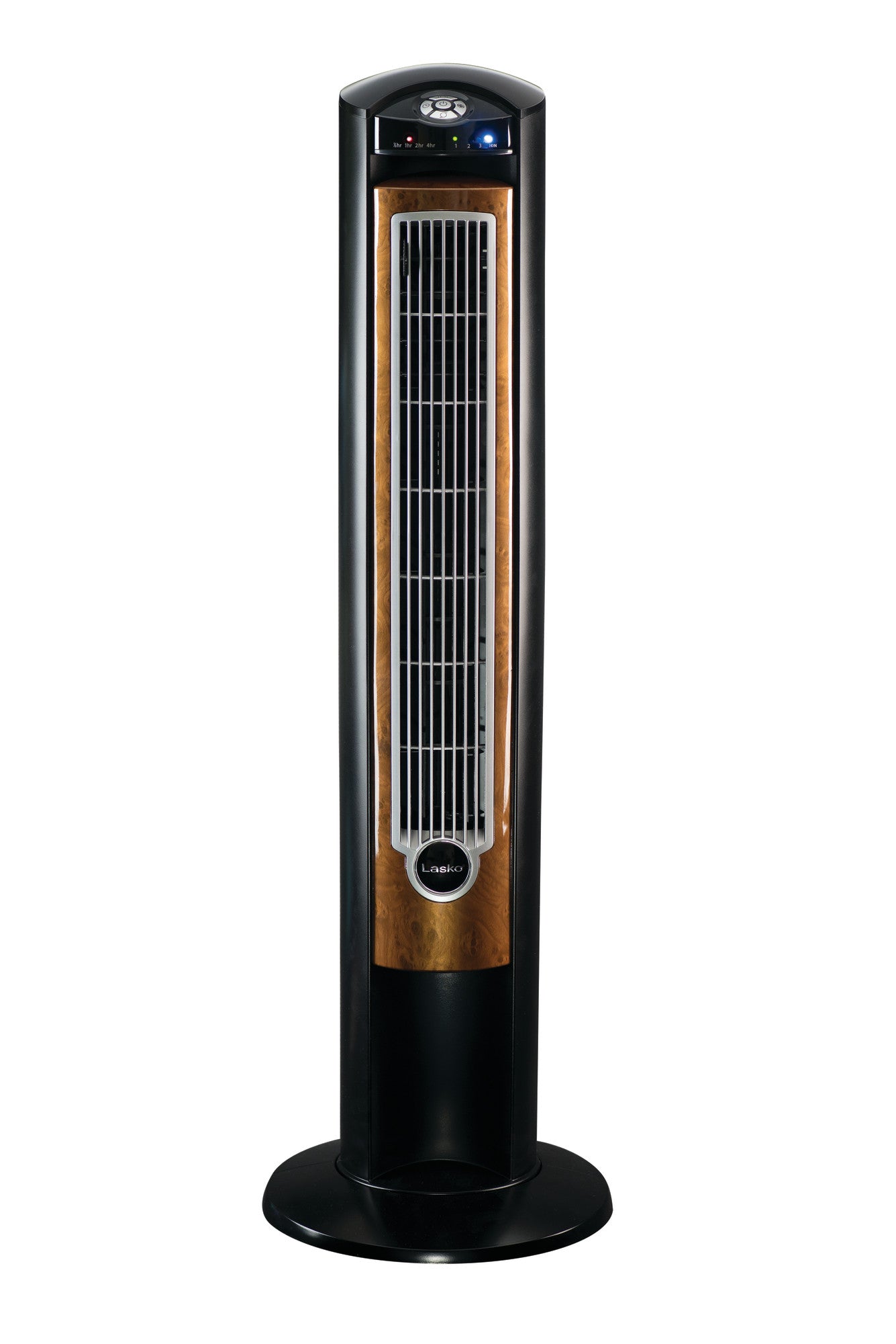 Lasko Wind Curve 42" Tower Fan: Oscillating, 3-Speed, Remote, Ionizer, Black