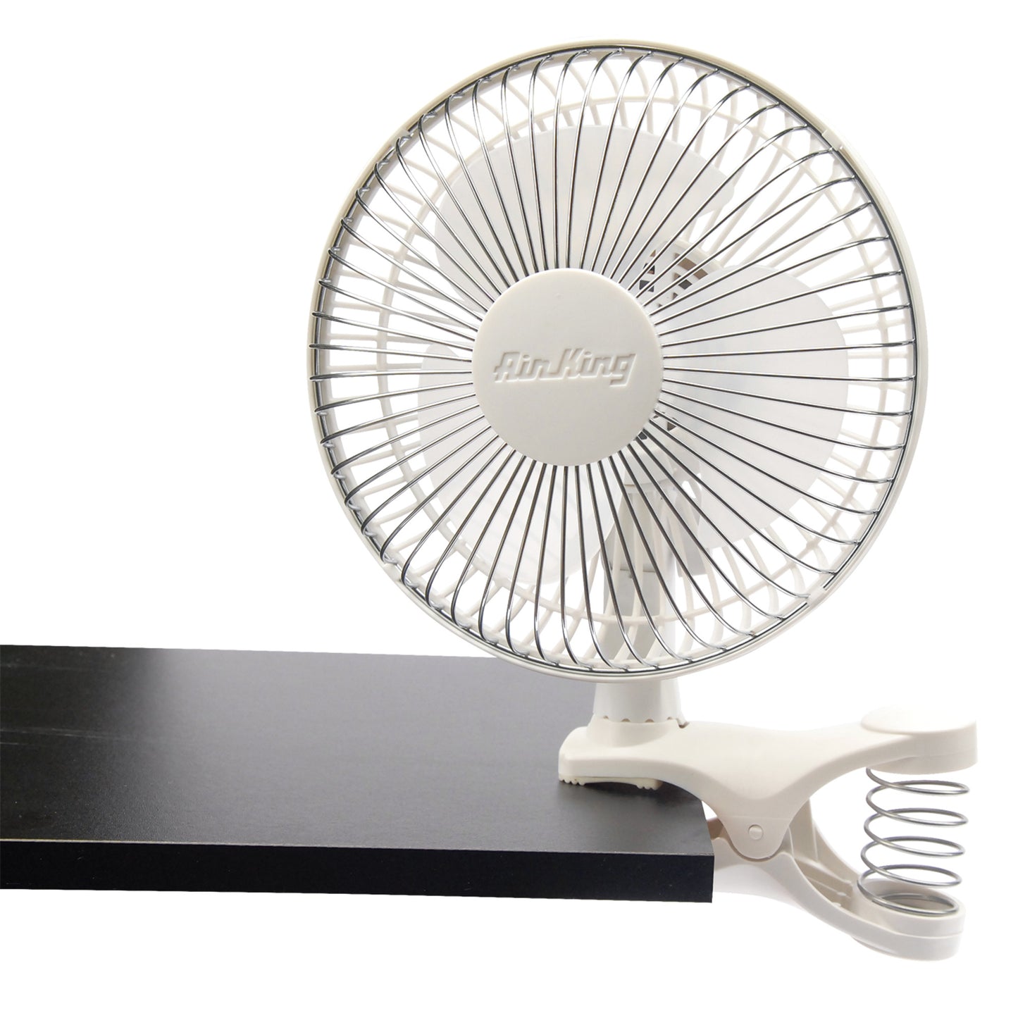 Air King 6" Commercial Grade Clip-On Fan: 2-Speed, Pivoting, White