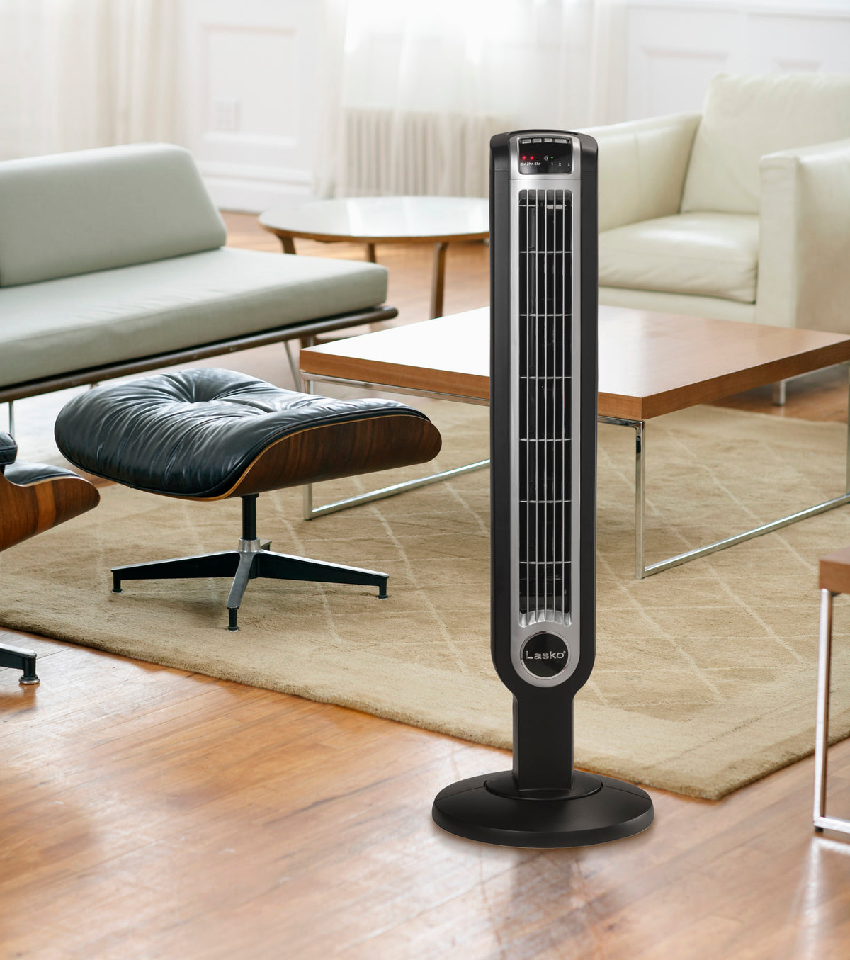 Lasko 36" Tower Fan: Oscillating, 3-Speed, Remote, Timer