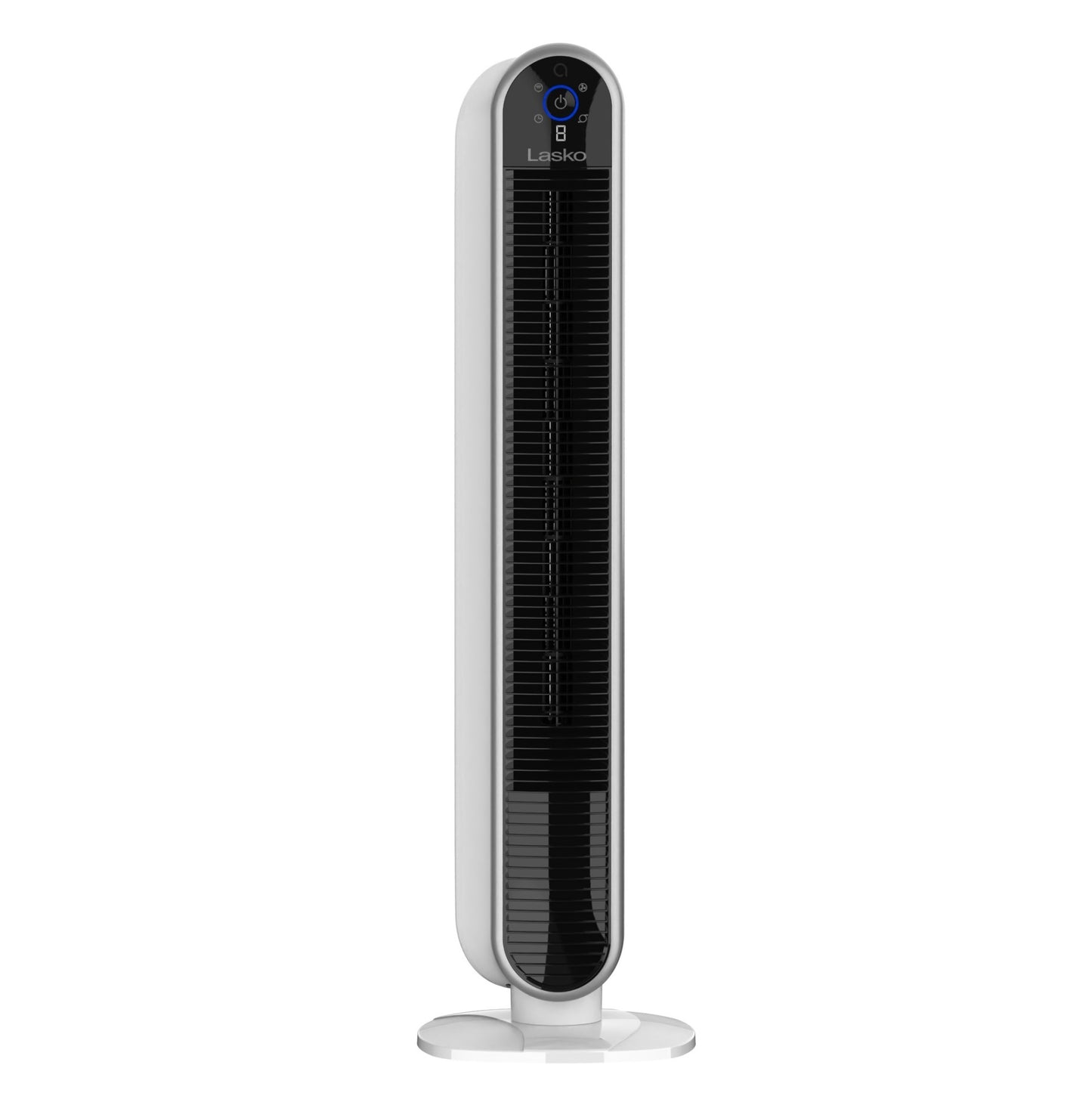 Lasko 40" Smart Tower Fan: Oscillating, 5-Speed, Timer, Wi-Fi, White