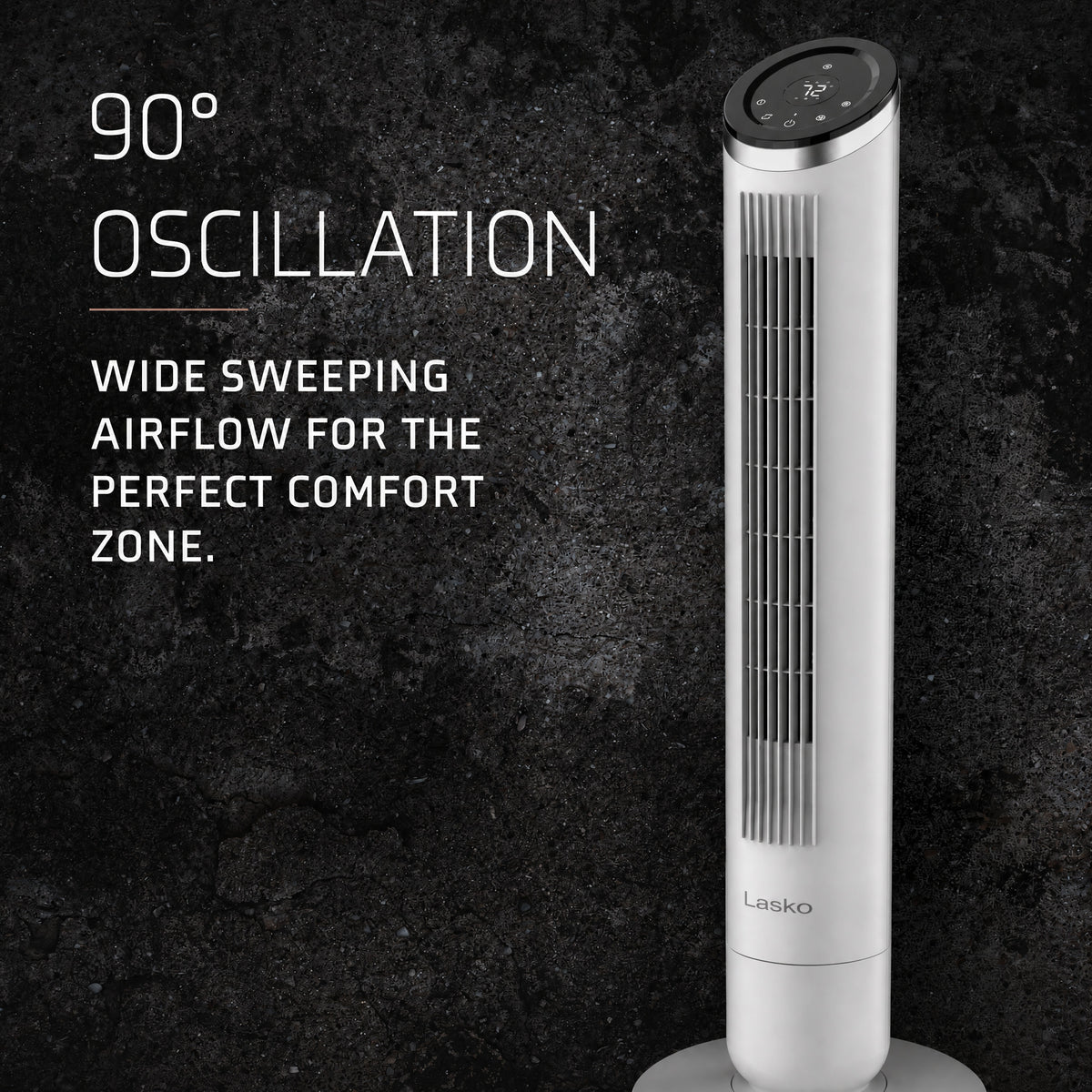 Lasko Apex 42" Tower Fan: Oscillating, 6-Speed, Remote, Timer