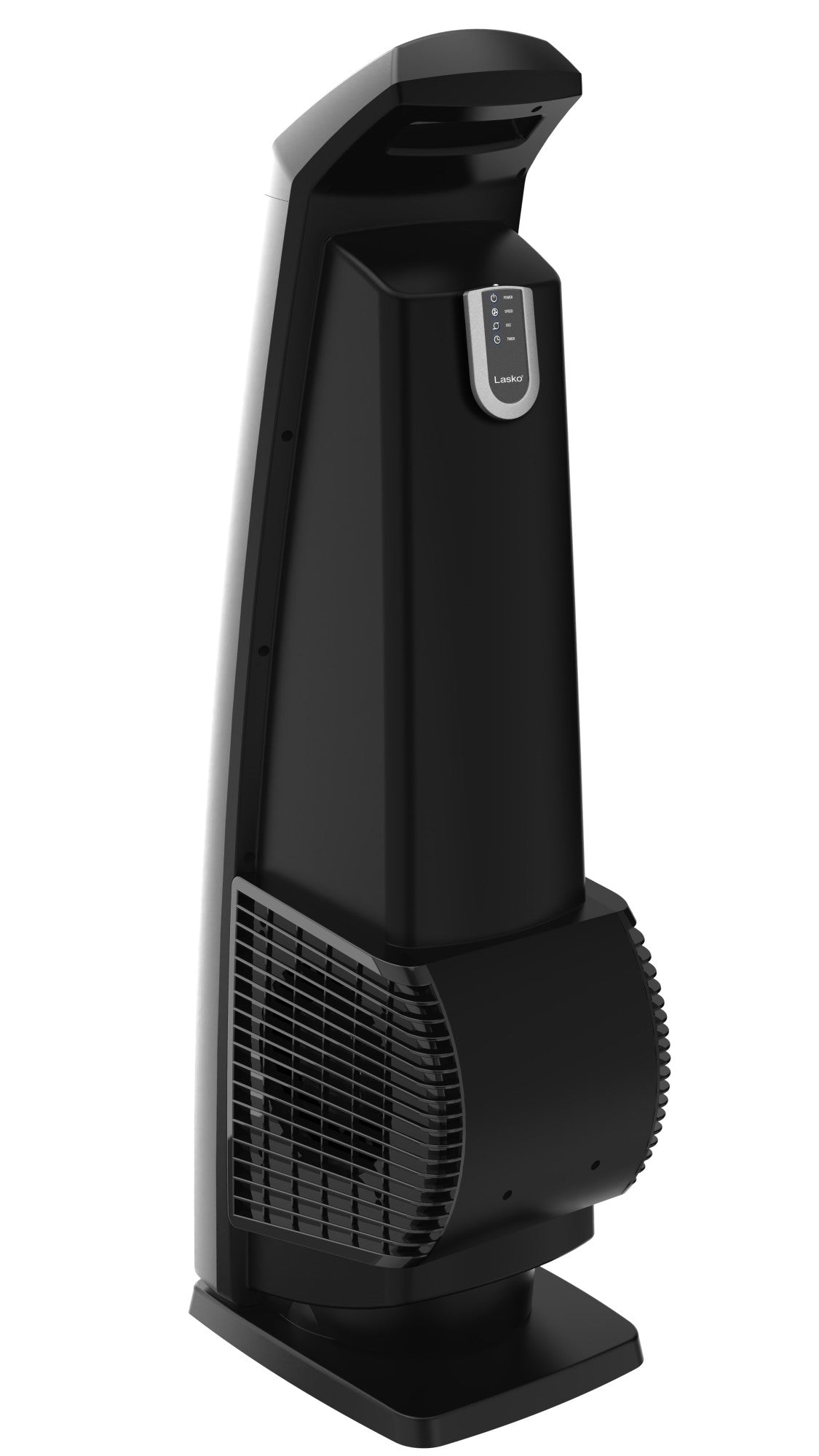 Lasko 35" Tower Fan: Oscillating, 3-Speed, High Velocity, Manual Louvers, Remote, Black