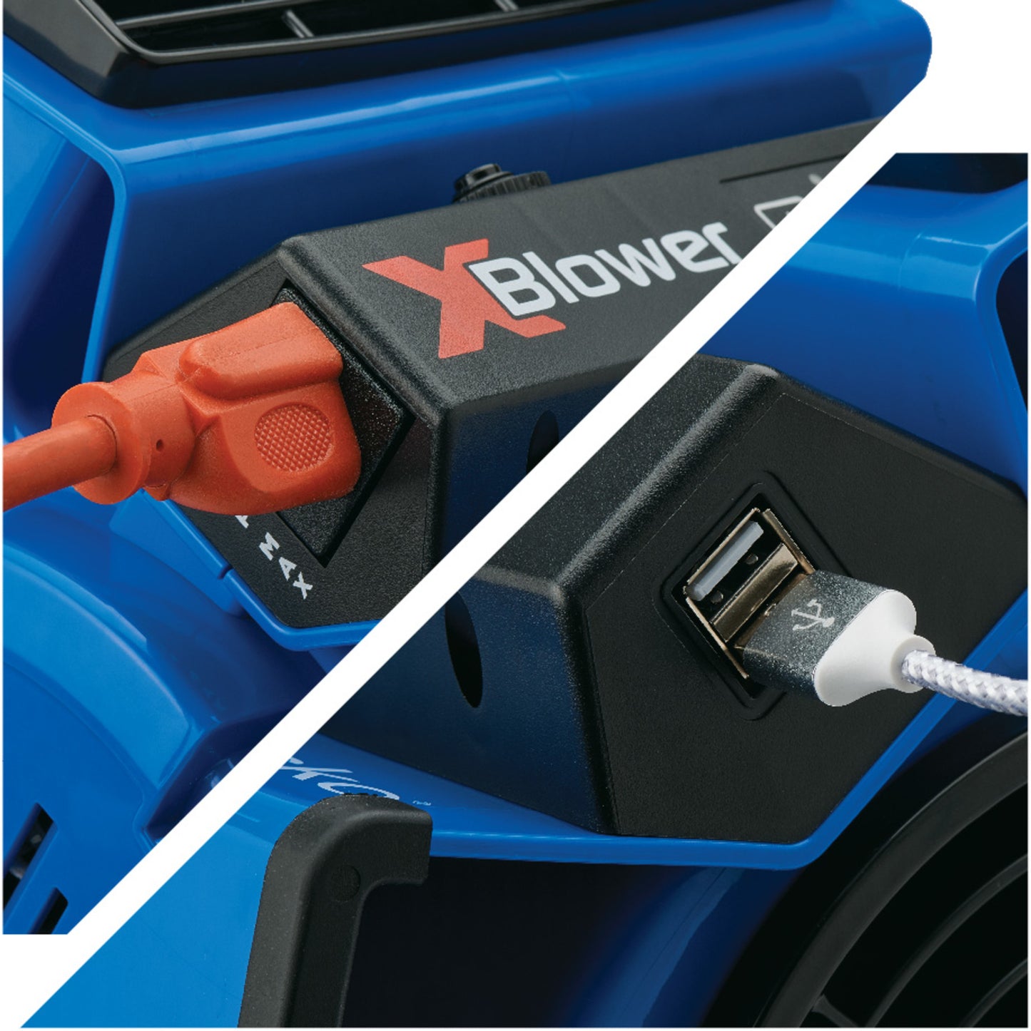 Lasko X-Blower 11" Air Mover Blower Fan: 3-Speed, High Velocity, 1 Outlet, Blue