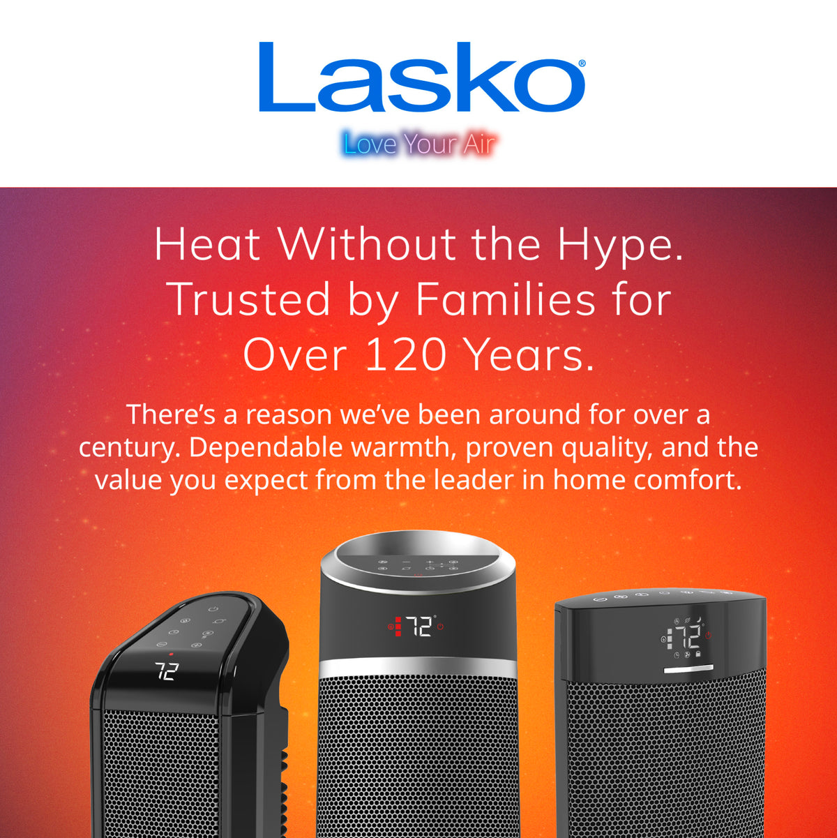 Lasko 23" Ceramic Tower Space Heater: Oscillating, 2 Heat Settings, Remote, Timer, Thermostat