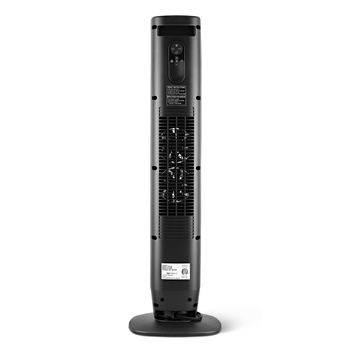 Lasko 32" Digital Ceramic Tower Space Heater: Oscillating, 3 Heat Settings, Remote, Timer, Tip-Over Switch