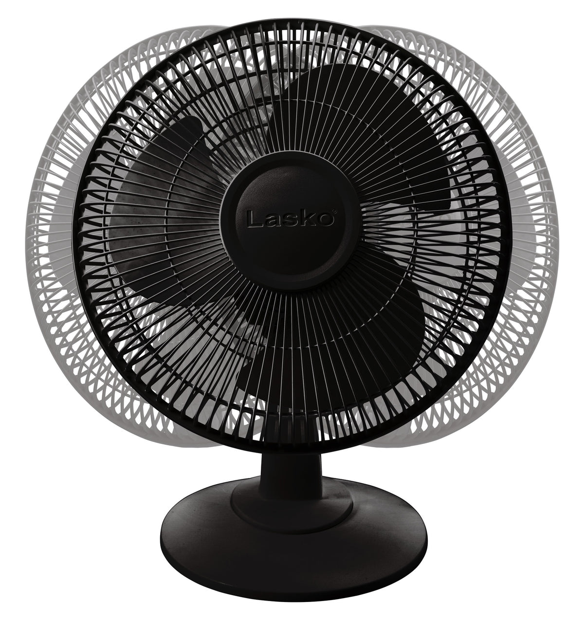 Lasko 12" Table Fan: Oscillating, 3-Speed, Tilting Head