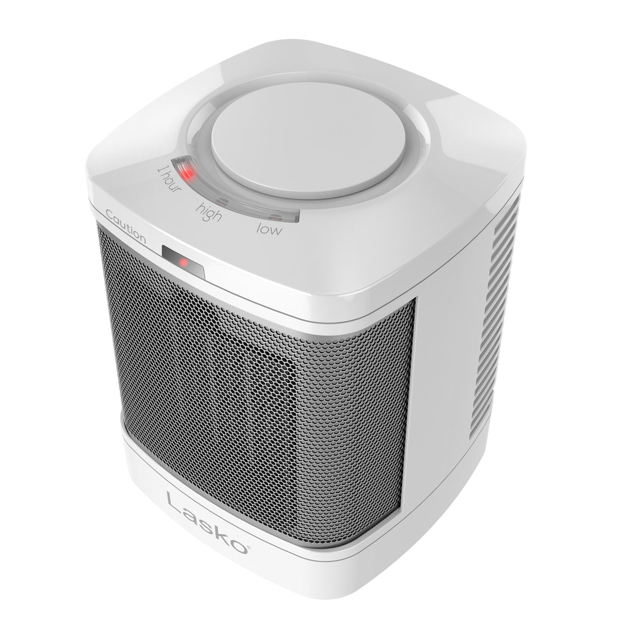 Lasko 8" Bathroom Ceramic Space Heater: 2 Heat Settings, ALCI Safety Plug, Timer