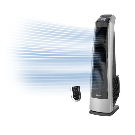 Lasko 35" Tower Fan: Oscillating, 3-Speed, High Velocity, Remote