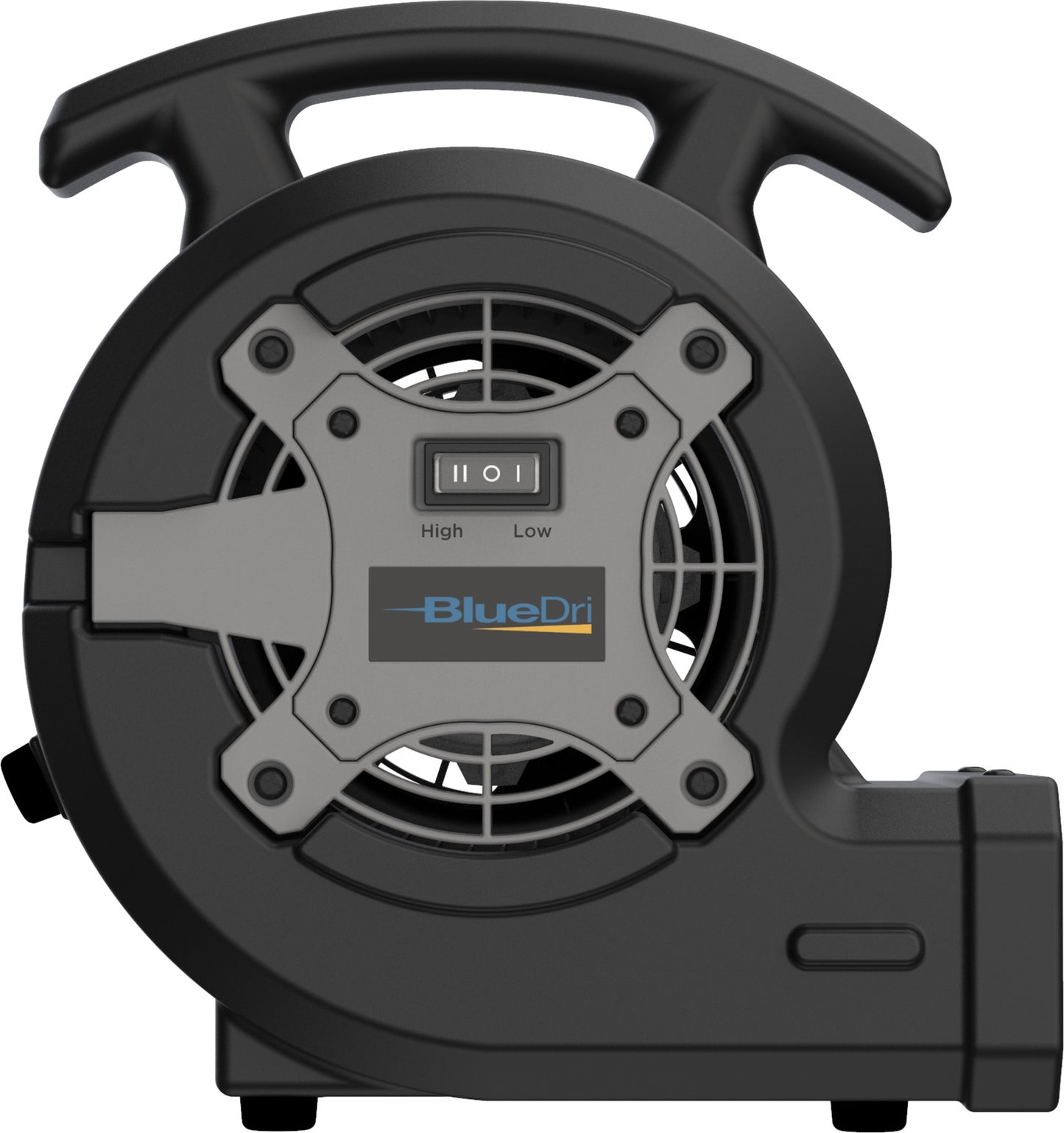 BlueDri 1/8 HP 13" Air Mover Blower Fan: 2-Speed, High Velocity, Black