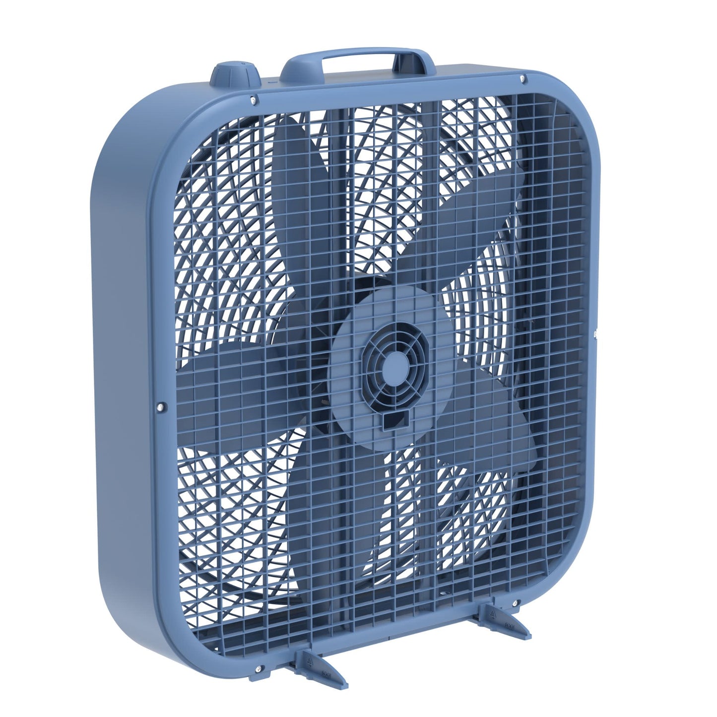 Lasko Cool Colors 20" Box Fan: 3-Speed, Weather-Resistant Motor, Laguna Blue
