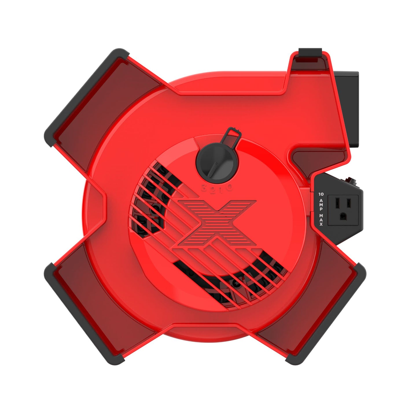 Lasko X-Blower 11" Air Mover Blower Fan: 3-Speed, High Velocity, 1 Outlet, Red