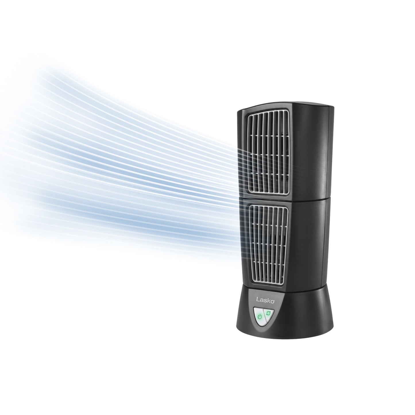 Lasko Wind Tower 14" Table Fan: Oscillating, 3-Speed, Pivoting, Black