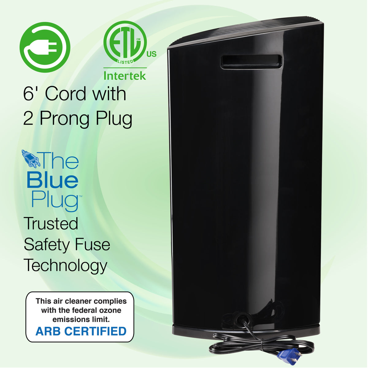 Lasko 22" Tower Air Purifier: 4-Speed, True HEPA, Timer, Dream Mode