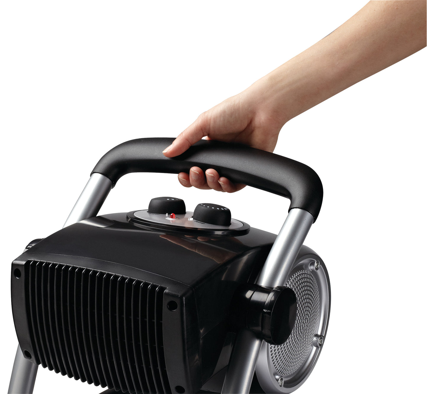 Lasko Pro Ceramic Utility Heater (2 heat settings, thermostat, black)