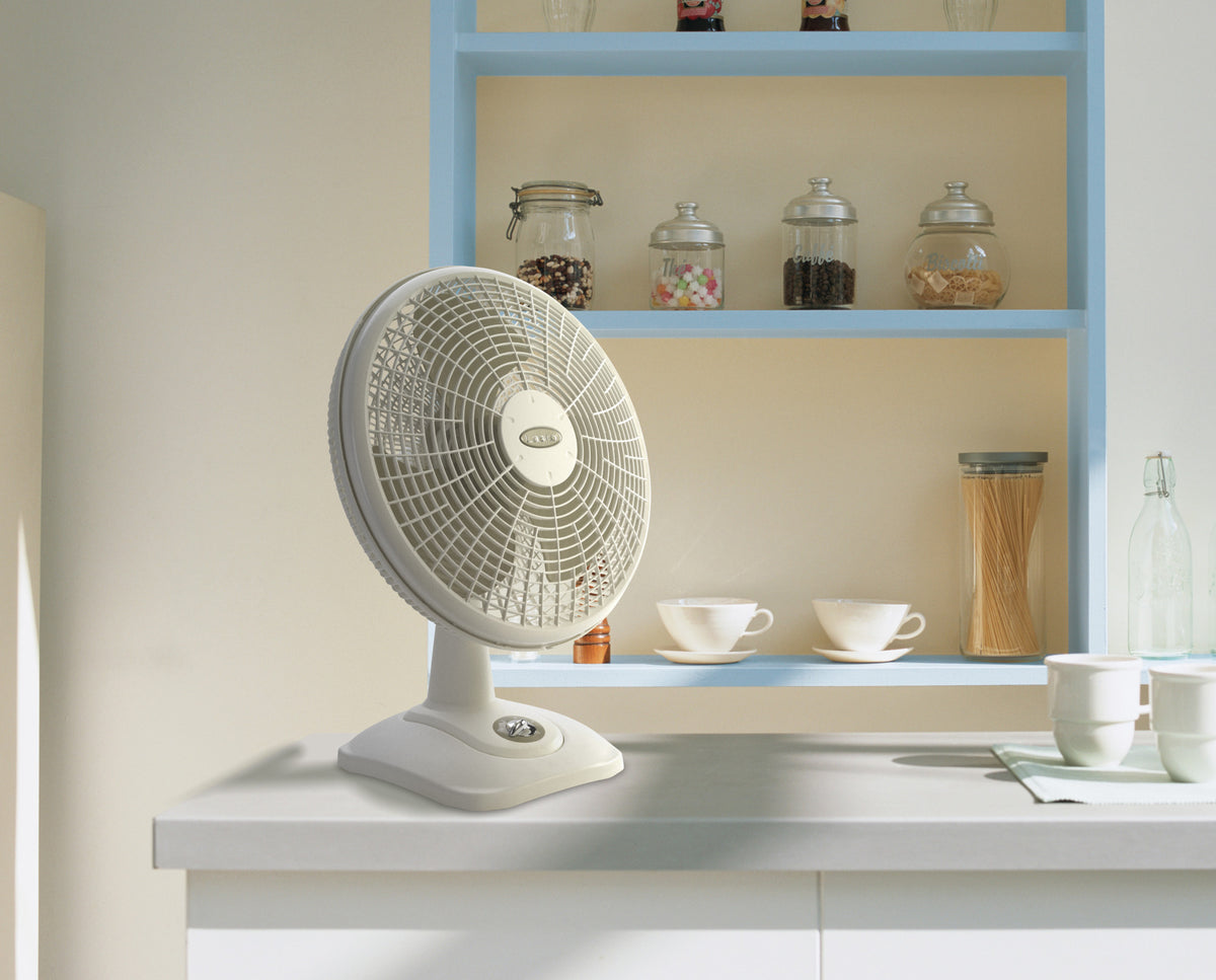 Lasko 16" Table Fan: Oscillating, 3-Speed, Tilting Head