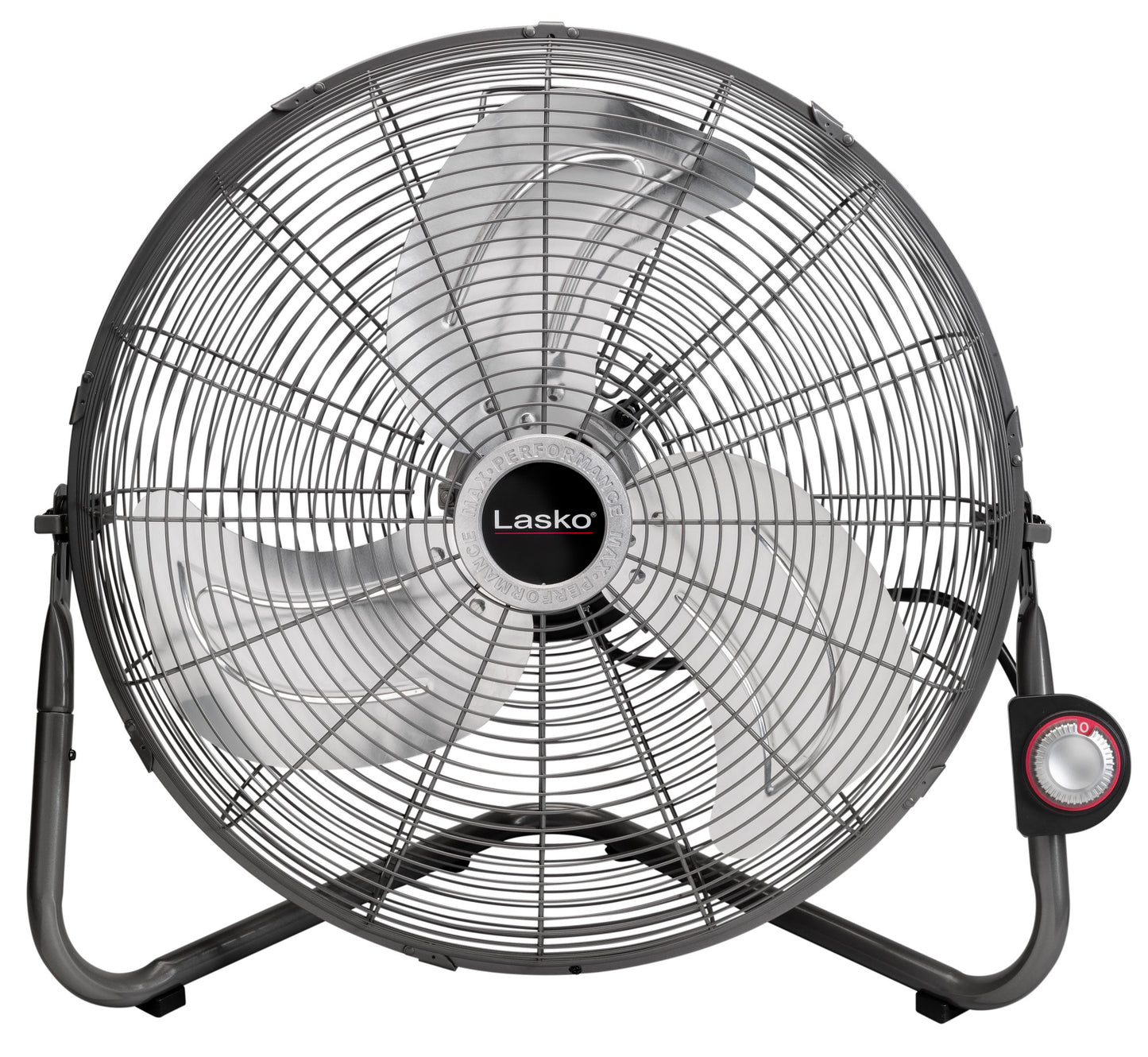 Lasko 20" High Velocity Floor Fan: Wall Mount, 3-Speed, Pivoting, Silver