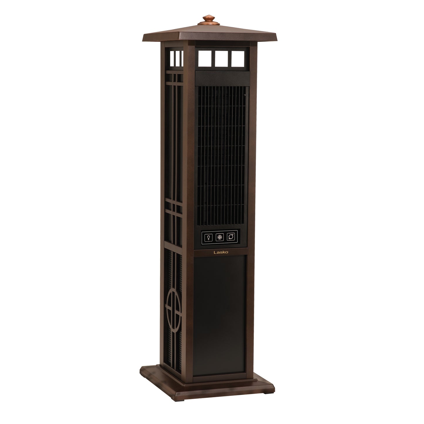 Lasko 49" Outdoor Tower Fan: Oscillating, 3-Speed, Remote, Brown