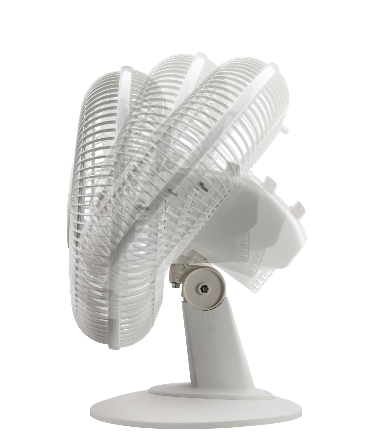 Lasko 12" Table Fan: Oscillating, 3-Speed, Tilting Head, White