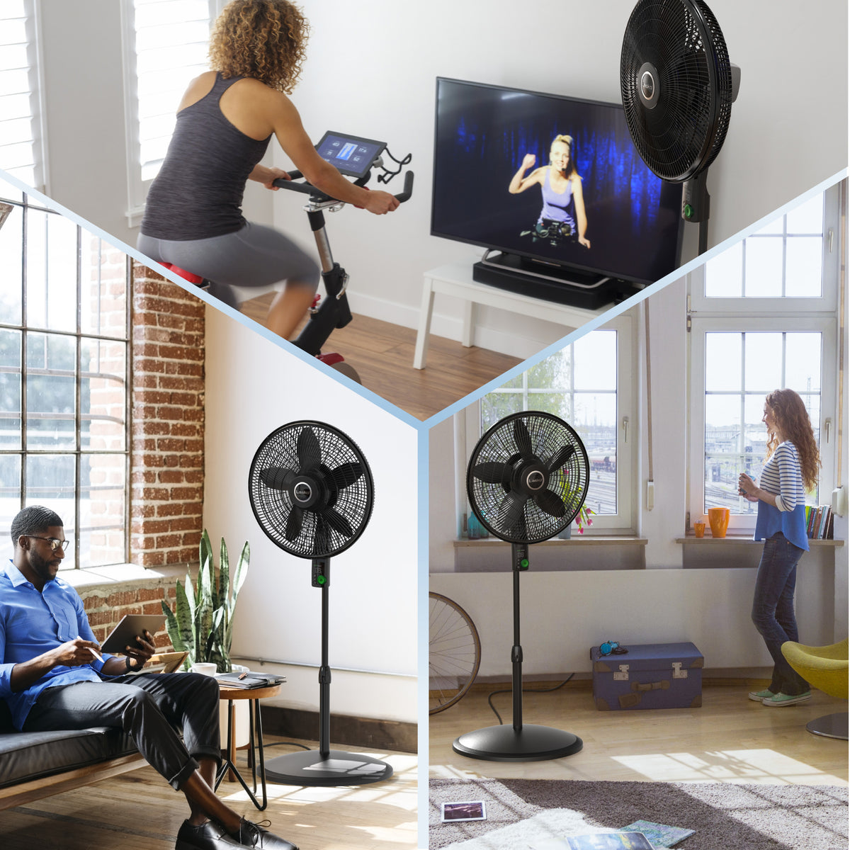 Lasko EcoQuiet 18" DC Pedestal Fan: Oscillating, 12-Speed, Remote