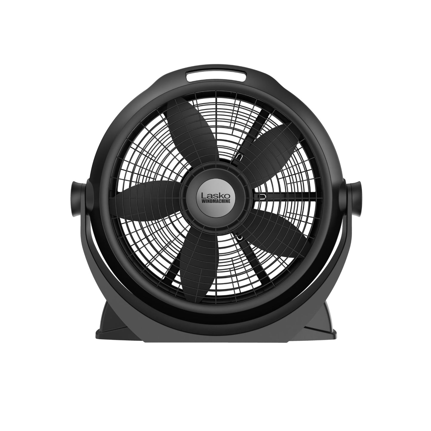 Lasko Wind Machine 20" Air Circulator Fan: 3-Speed, 360° Airflow, Black