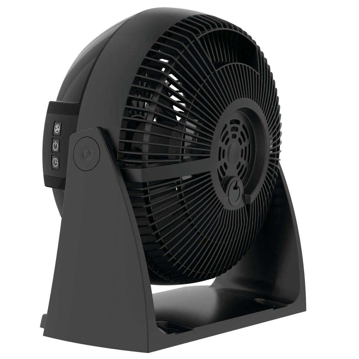 Lasko 10" Air Circulator Fan: Wall Mount, 3-Speed, Remote, Timer, Black