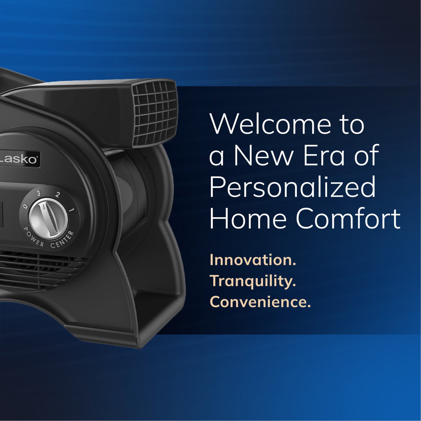 Lasko 12" Air Mover Blower Fan: 3-Speed, High Velocity, 2 Outlets, Pivoting, Black