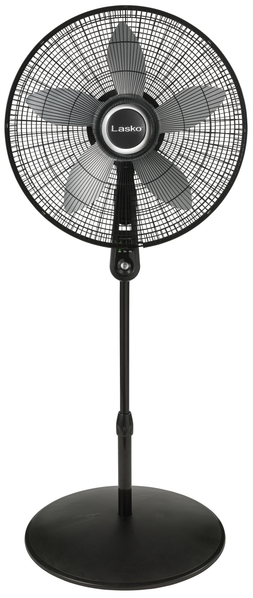Lasko 20" Pedestal Fan: Oscillating, 4-Speed, Remote, Timer, Black
