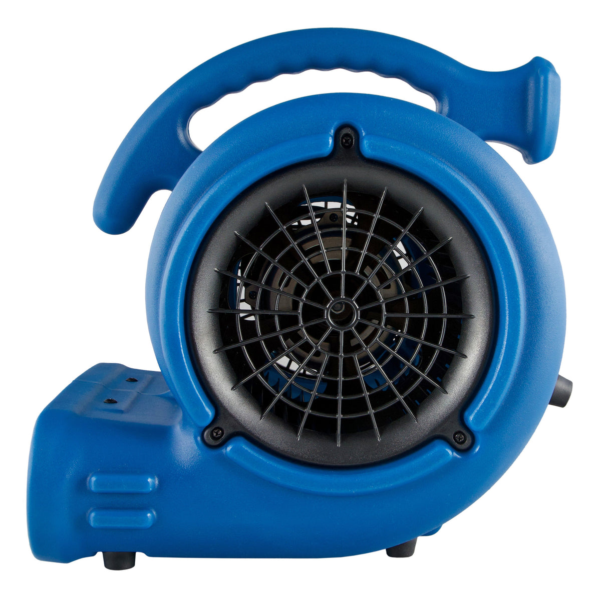 BlueDri Max Storm 25 1/4 HP 900 CFM Air Mover Blower Fan: 3-Speed, High Velocity, 2 Outlets, 3 Drying Angles, Cord Wrap