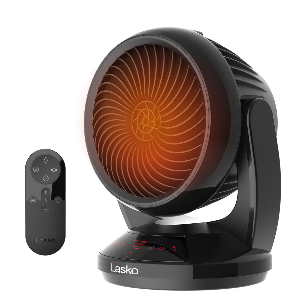 Lasko Whirlwind Heat 13.5" Ceramic Space Heater: Dual Oscillation, 3 Heat Settings, Remote, Timer, Thermostat