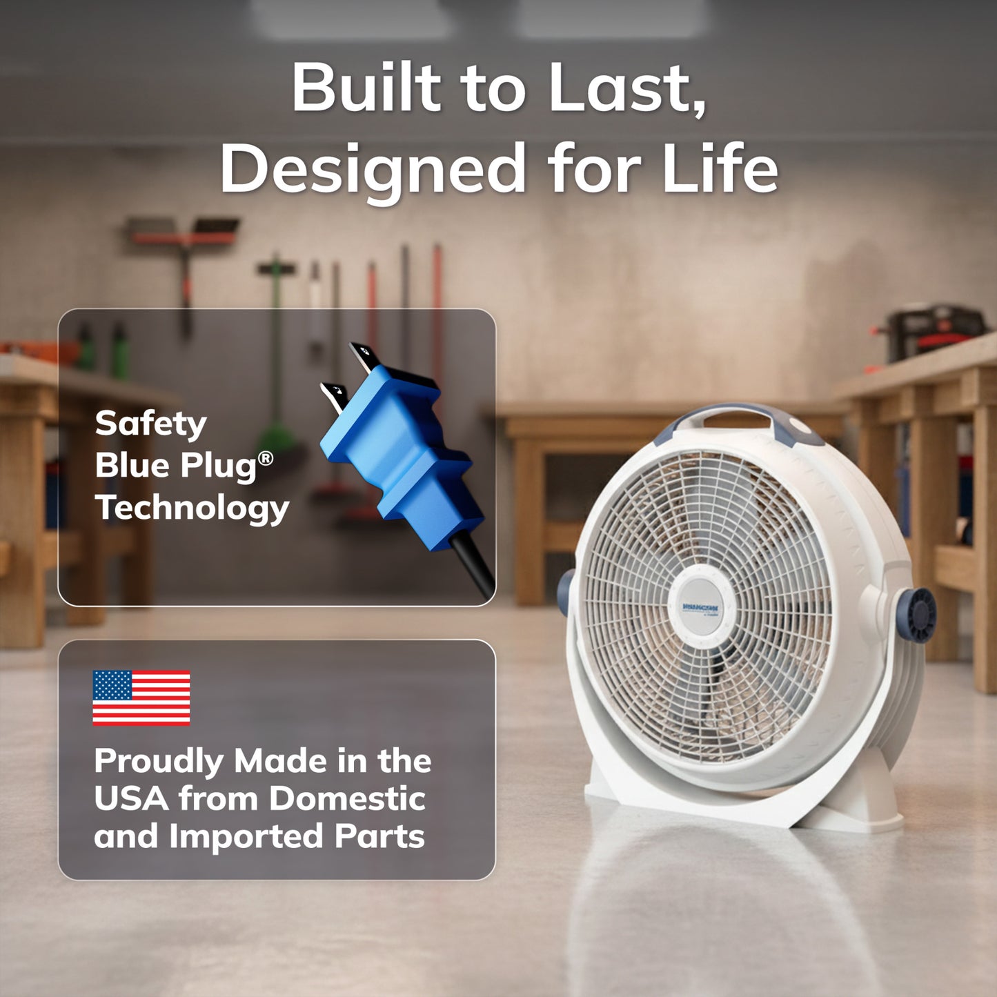 Lasko Wind Machine 20" Air Circulator Fan: 3-Speed, 360° Directional Airflow, Gray