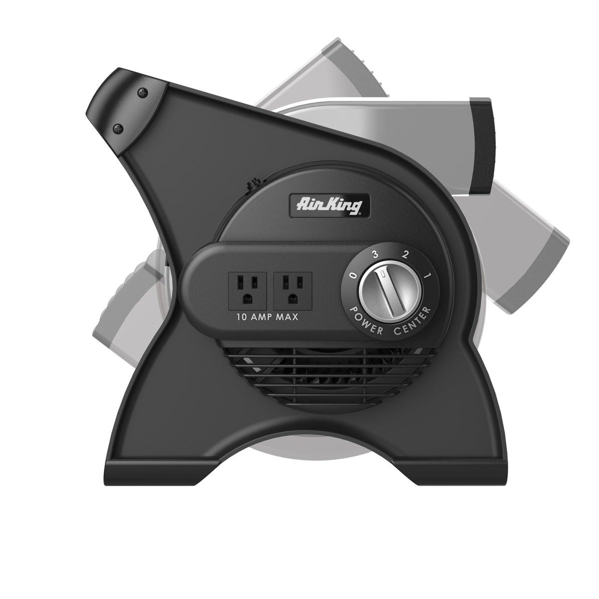 Air King 1/16 HP 11" Air Mover Blower Fan: 3-Speed, High Velocity, 2 Outlets, Pivoting