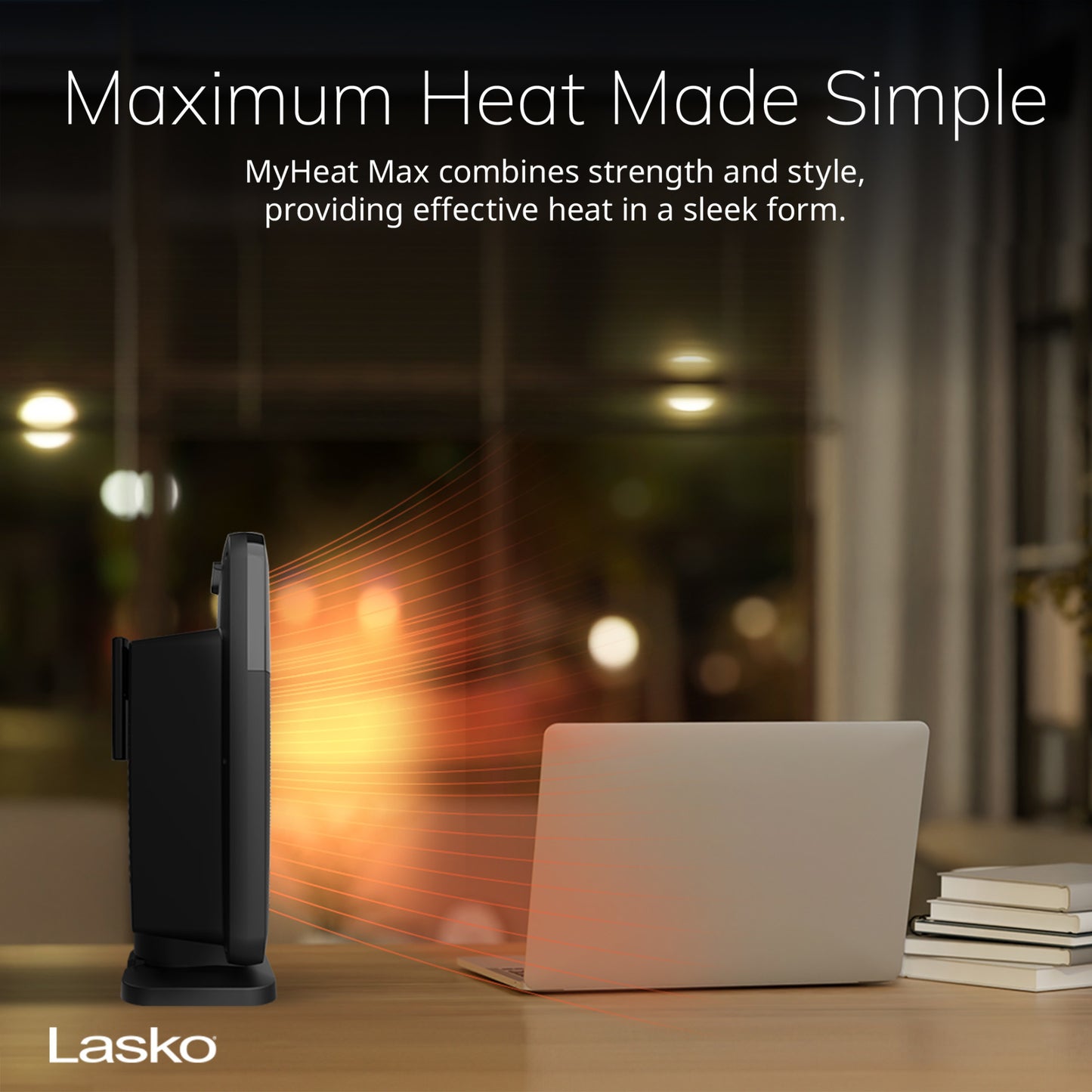 Lasko CD09100 MyHeat Max 9" Digital Ceramic Space Heater, Black