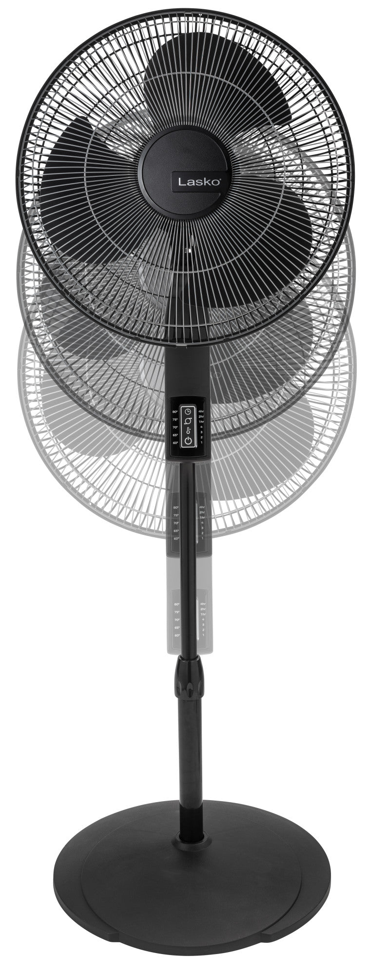 Lasko 16" Pedestal Fan: Oscillating, 4-Speed, Remote, Timer, Thermostat