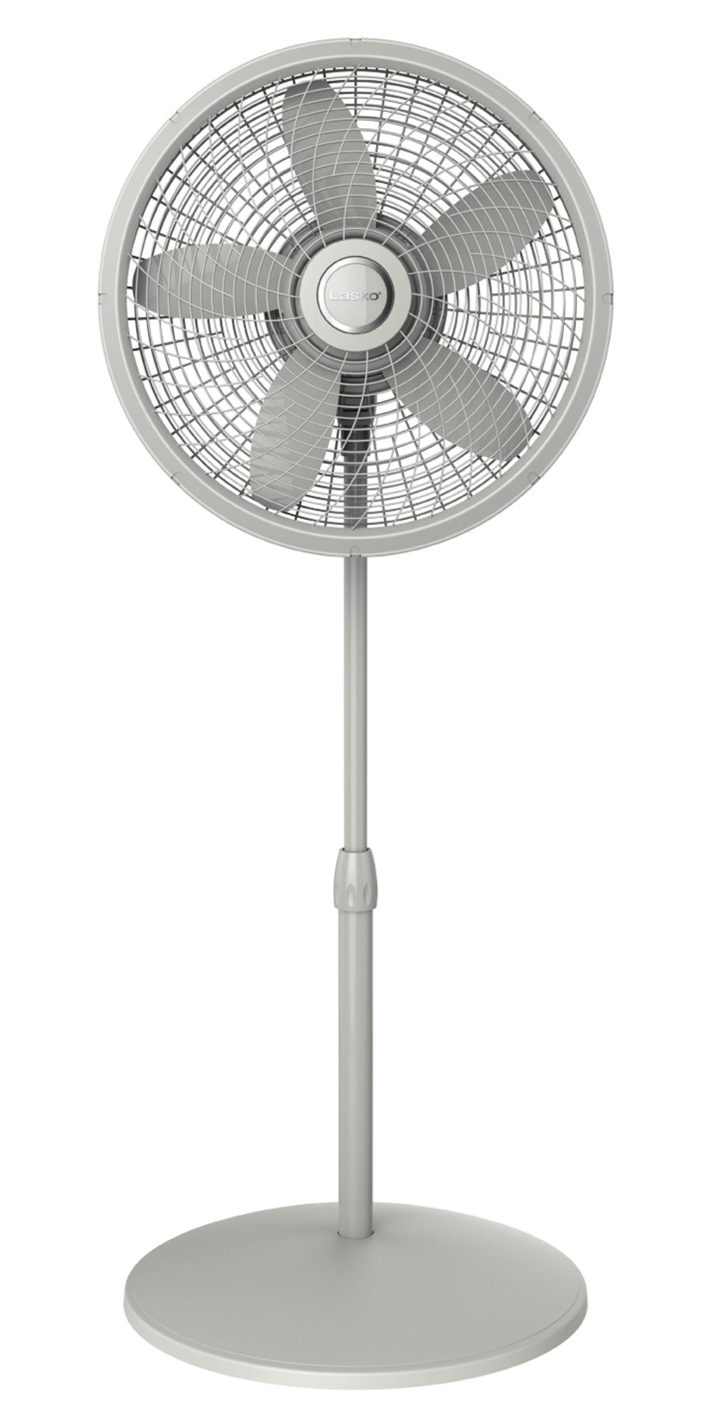 Lasko Cyclone 18" Pedestal Fan: Oscillating, 3-Speed,  Adjustable Height, Gray