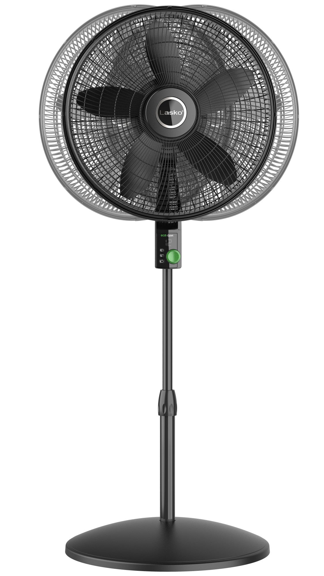 Lasko EcoQuiet 18" DC Pedestal Fan: Oscillating, 12-Speed, Remote