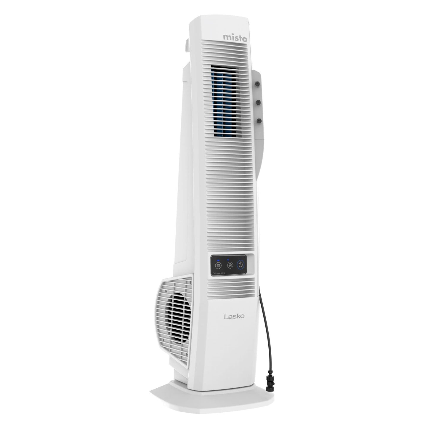 Lasko Misto 42" Outdoor Misting Tower Fan: Oscillating, 4-Speed, White