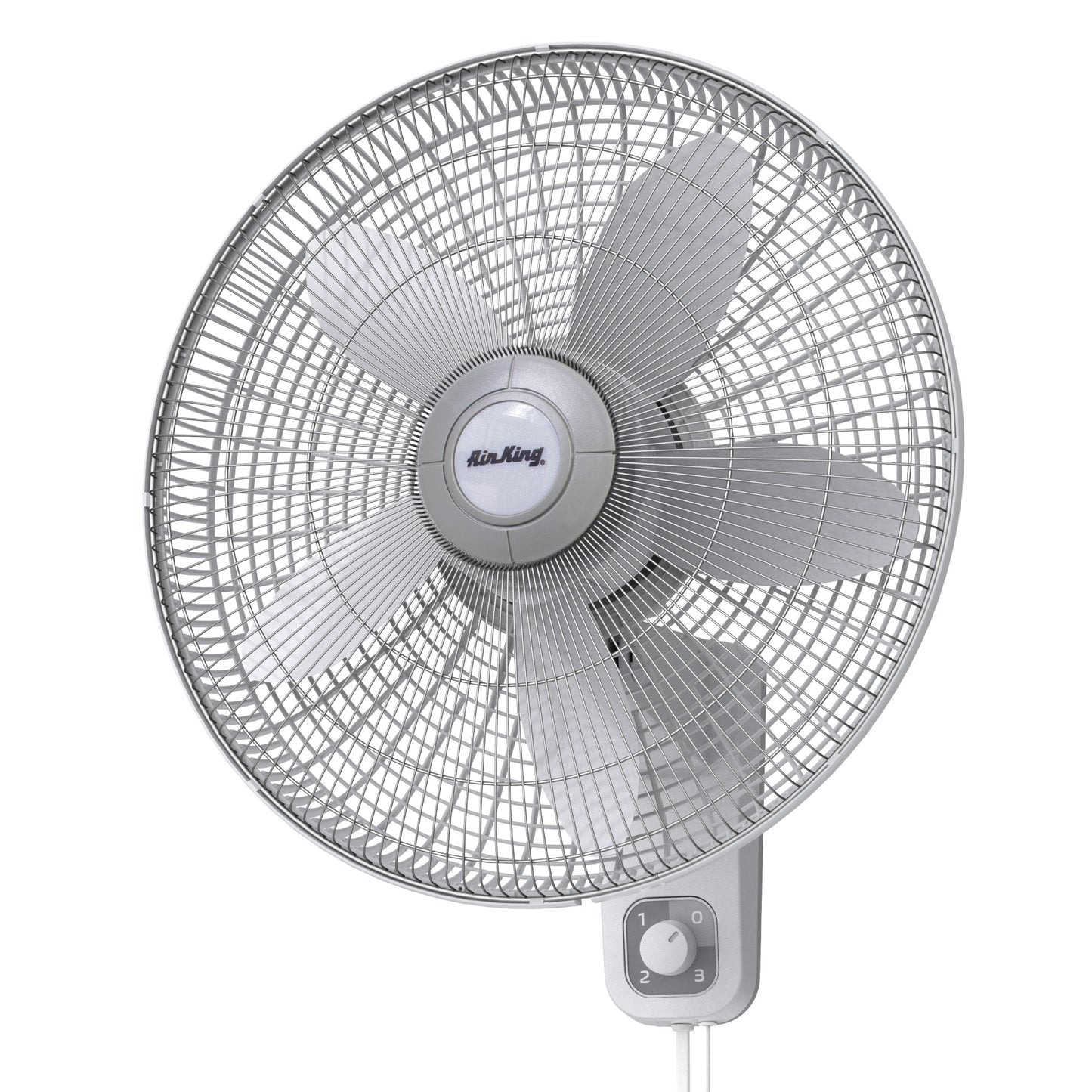Air King 1/20 HP 18" Commercial Grade Wall Mount Fan: Oscillating, 3-Speed, Gray