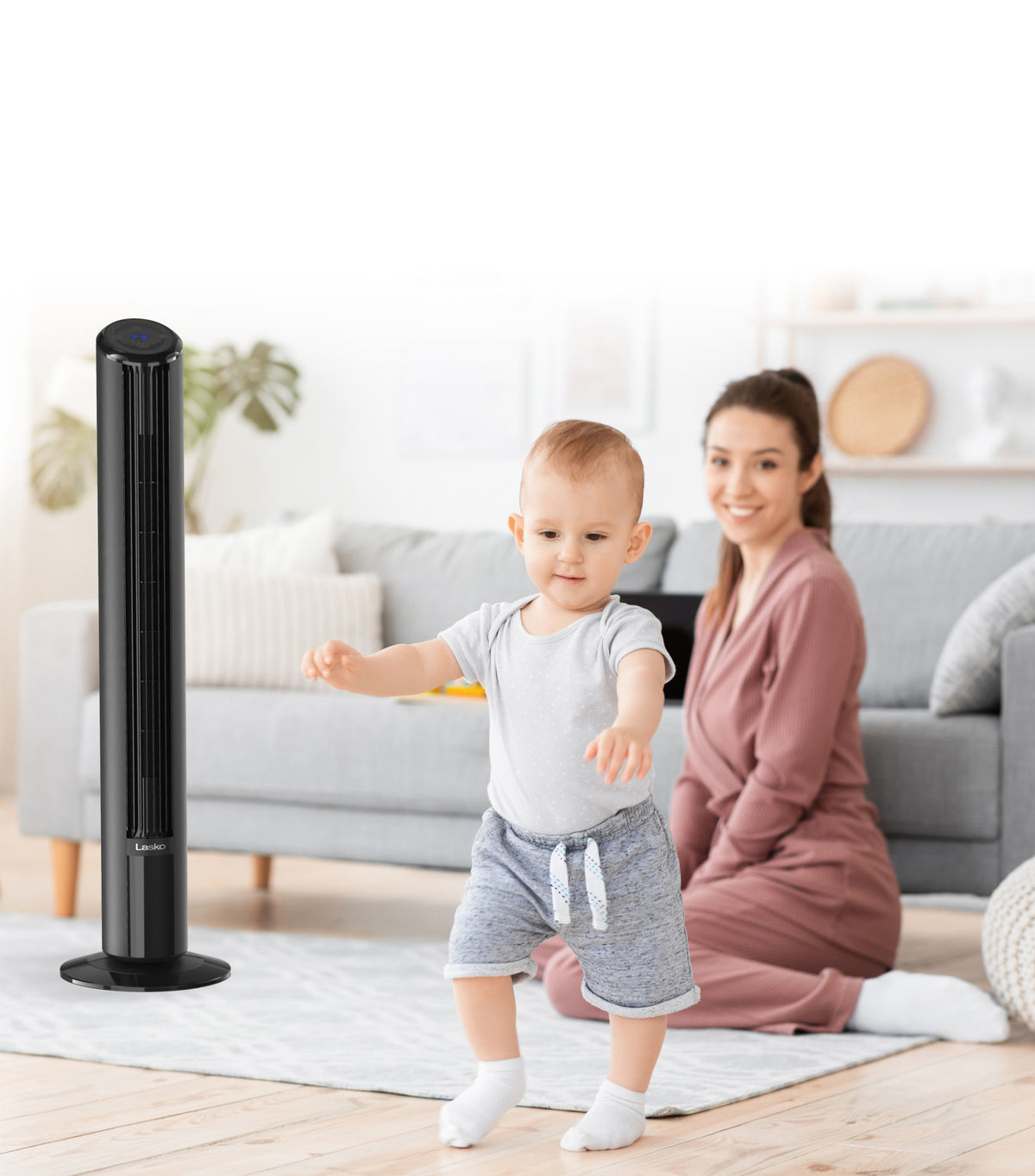 Lasko SlimForce 42" Tower Fan: Oscillating, 4-Speed, Remote, Timer