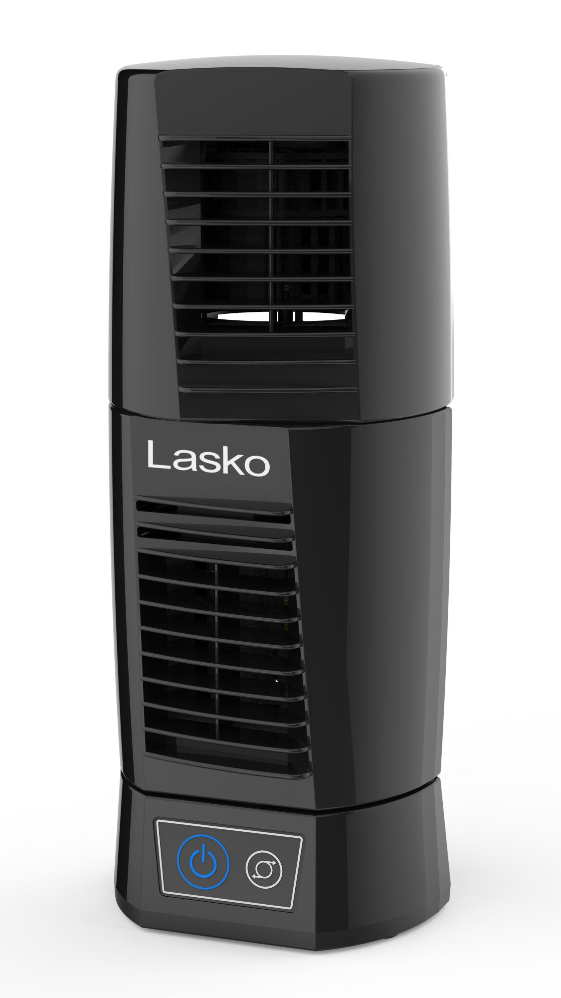 Lasko Wind Tower 12" Table Fan: Oscillating, 2-Speed, Pivoting, Black
