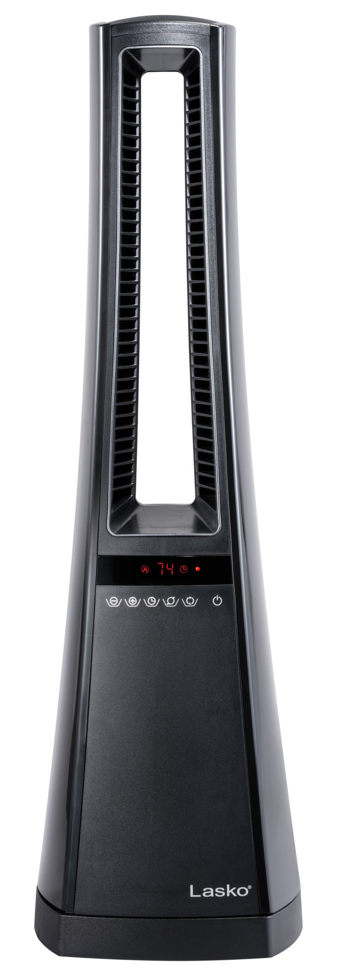 Lasko Air Logic 27" Bladeless Tower Heater (2 heat settings, remote, timer, black)