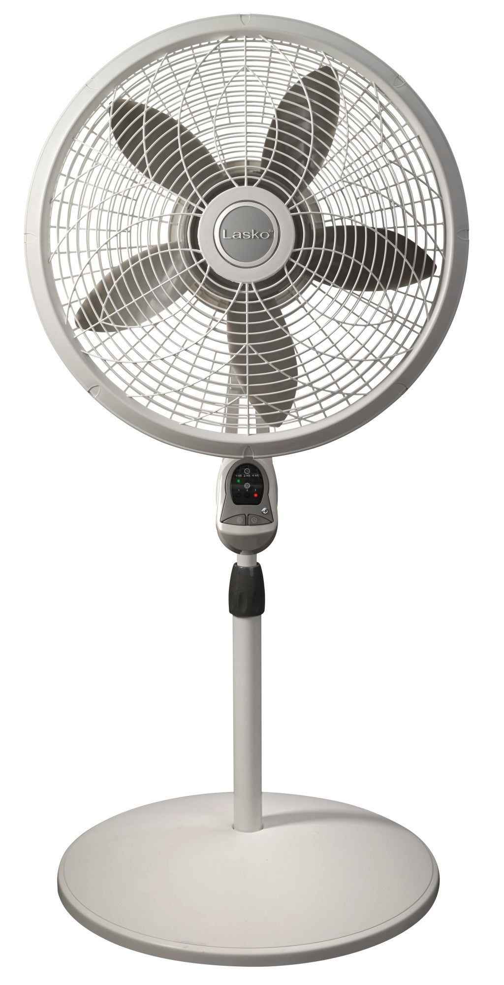 Lasko 18" Pedestal Fan: Oscillating, 3-Speed, Remote, Timer, White