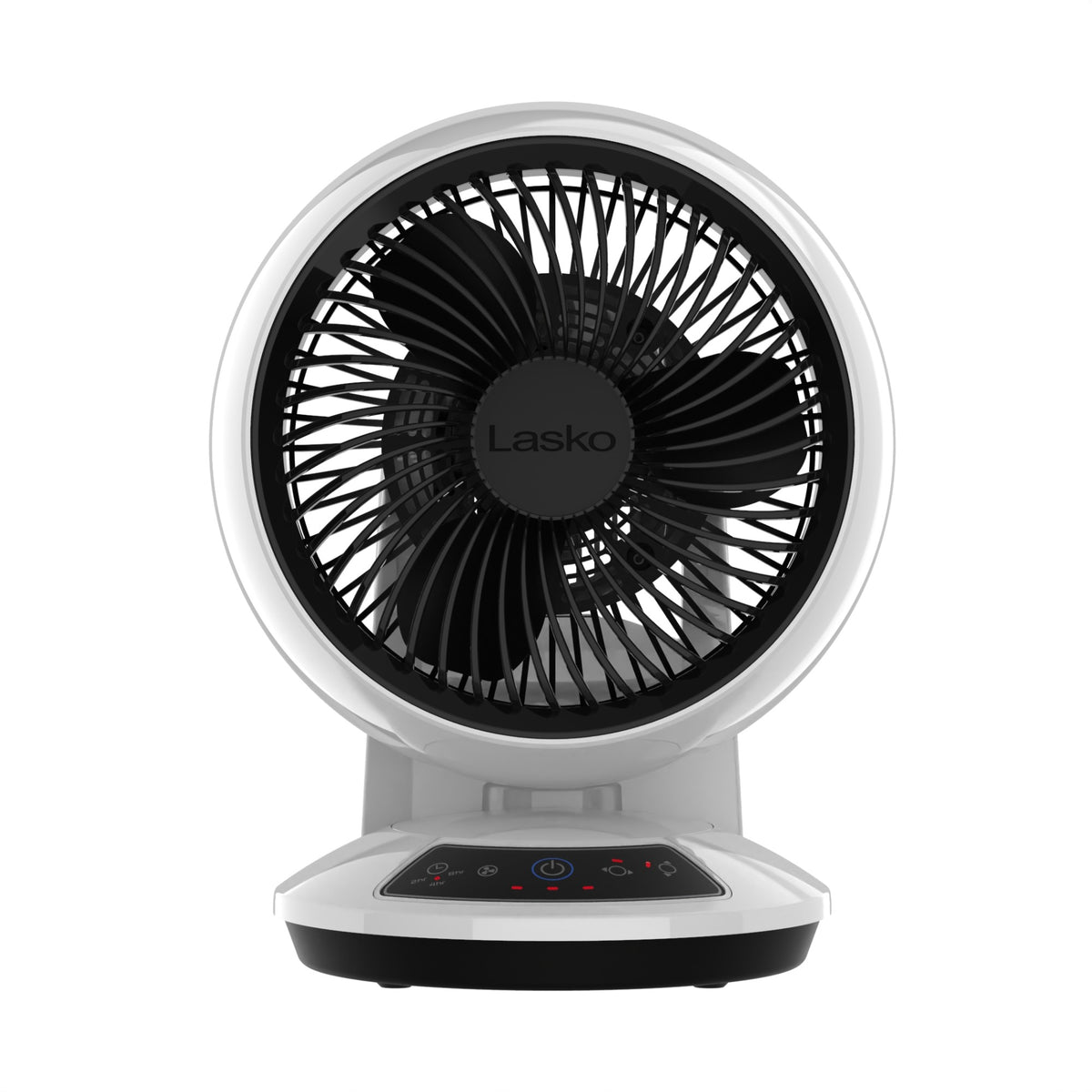 Lasko Whirlwind 7" Table Fan: Dual Oscillation, 3-Speed, Remote